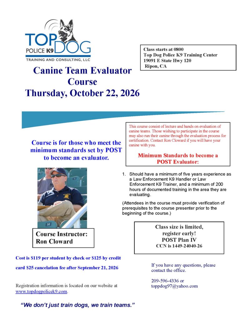 POST Evaluators October 2026 Flyer POST Evaluators October 2026 Flyer